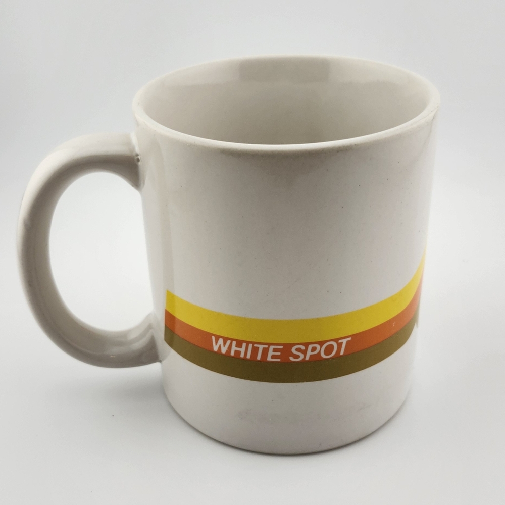 Rare vintage White Spot Mug